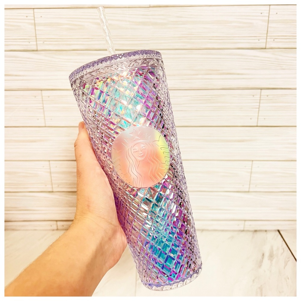 Starbucks Iridescent Mermaid Scale 2022 Venti Tumbler Cold Cup with Straw, 24 Oz